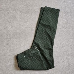 Old Navy Pixie Pants Women's Plus 18 Green Dots Design Stretch Cotton